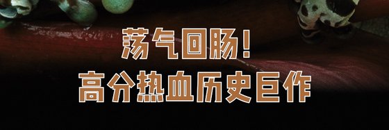 蕩氣迴腸！高分熱血歷史鉅作